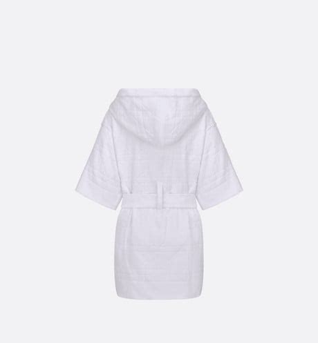 dior chez moi dressing gown|Dior Chez Moi Short Hooded Dressing Gown White .